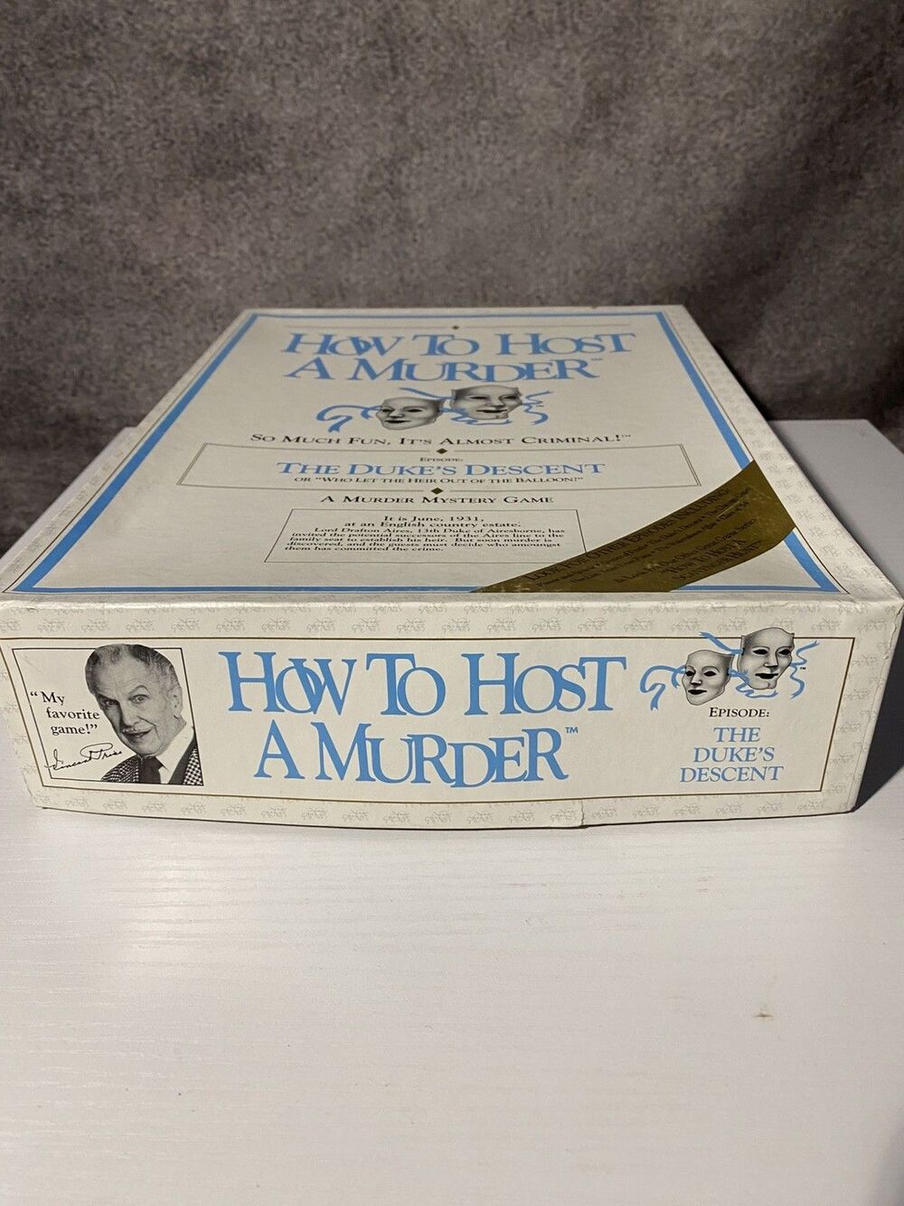 Vintage How To Host A Murder The Duke's Descent Mystery Game 1990 Open